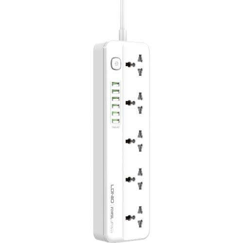 Ldnio Sc5614 Power Extension With 5 Power Sockets And 6 Usb Ports With 2m Cable - 2500W