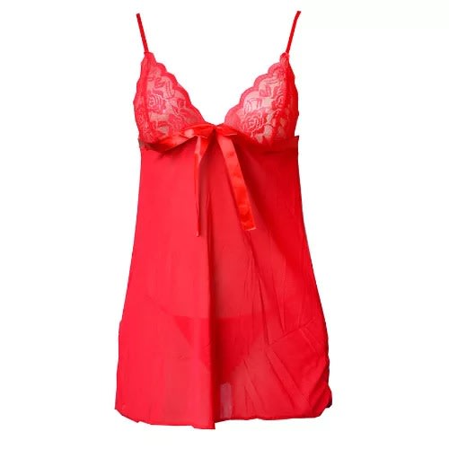 Night Dress + G-string - Red