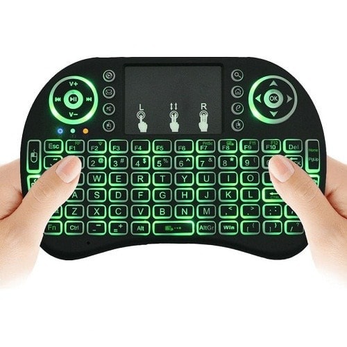 Wireless Mini Keyboard Mouse Touchpad With Backlight For Pc & Smart Tv
