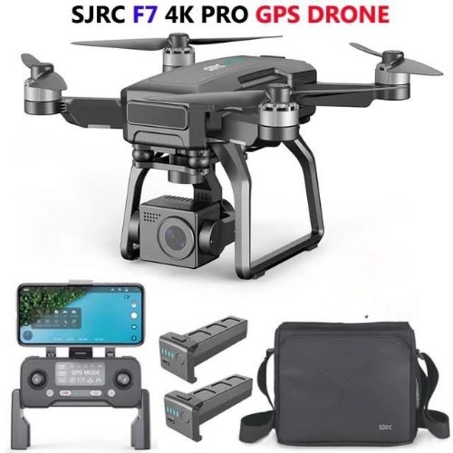 Professional GPS Drone F7 4K HD Camera- 5G WIFI 3-Axis Gimbal -3KM optical flow system With 2 battery