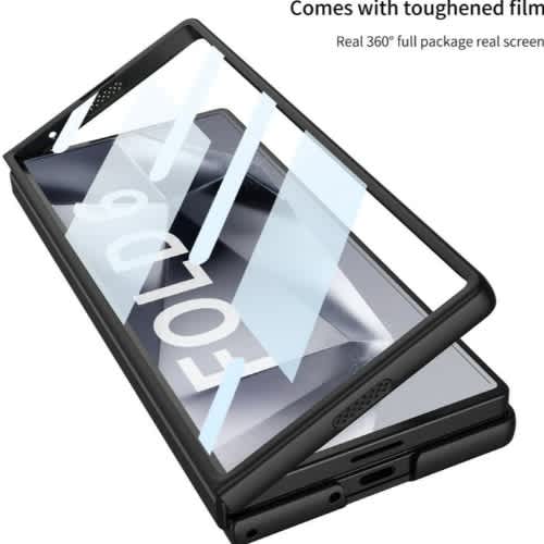 Transparent Case With Built In Screen Protector For Samsung Galaxy Z Fold 6 5g -black