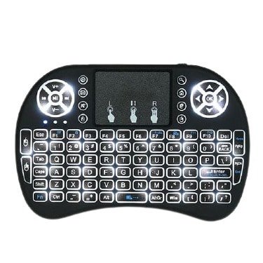 Rechargeable Mini Wireless Backlight Keyboard, Air Mouse + USB