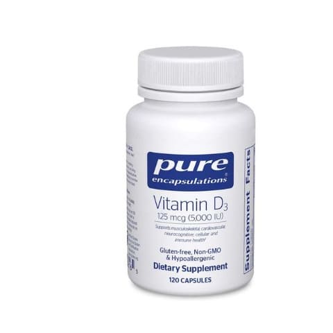 Pure Encapsulations Vitamin D3 125 Mcg (5,000 Iu) 120capsules