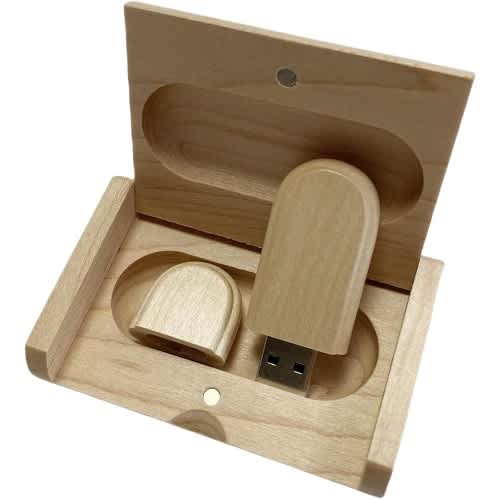 Bamboo Wood Usb Flash Drive - 4GB