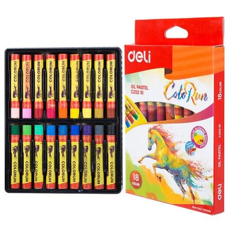 Deli Oil Pastels - Set Of 18 Assorted Colours