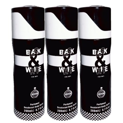 Black & White Body Spray - 3 Pieces - 200ml
