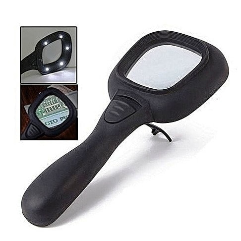 Handheld Magnifying Lens With 6 Led Light