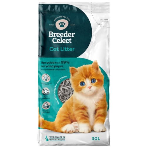 Breeder Celect Antibacterial Cat Litter 30ltr/12.62kg