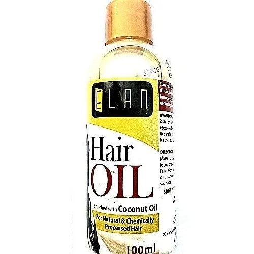 Elan Hair Oil Enriched With Cocount Oil For Natural And Chemically Process Hair - 100ml