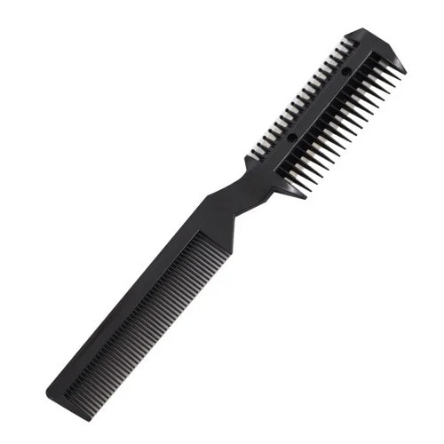 Hair Cutting Comb With Razor Blades Trimming