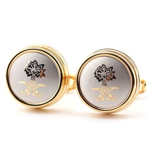 GoldSilver Platted Cufflinks For Men