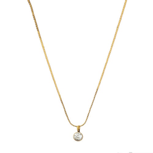 Tiny Chain Sugar Pendant Necklace