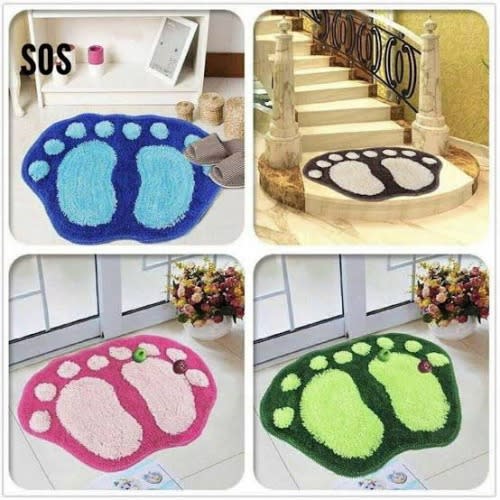 4 Set of Fluffy Foot Mat