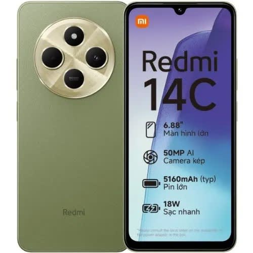 Redmi 14c - 6.88" - 4GB RAM - 128GB ROM - 4g Lte - Dual Sim - Fingerprint - 5160mAh - Green