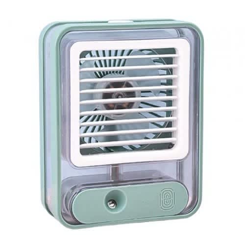 Mini Air Cooler Fan With Humidifier - Mist Water Sprayer
