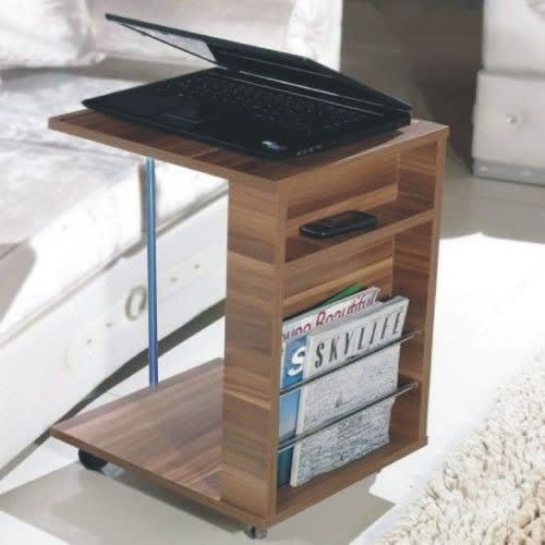 Mobile Sofa Side Table Laptop Mini Desk With Break Wheels