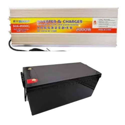 Suoer 2000watts Modified Inverter With 100amps Battery