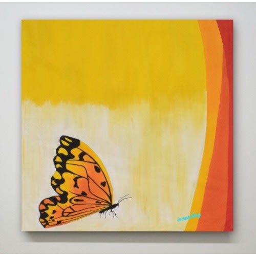 Wall Art Painting - Ready To Hang - Butterfly.