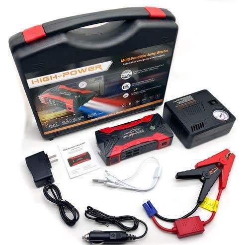 High Power 99800mAh Car Jump Starter - 12V Car Emergency Start Car Power Supply Plus Led AI