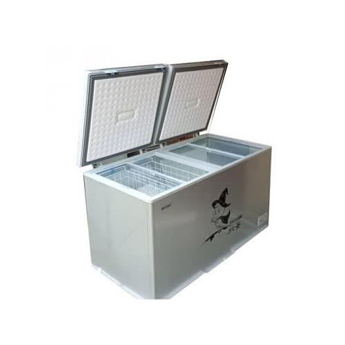 Double Door Chest Freezer - BD-600 - Grey