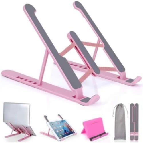 P1 Multi - Position Foldable Notebook Bracket - Pink