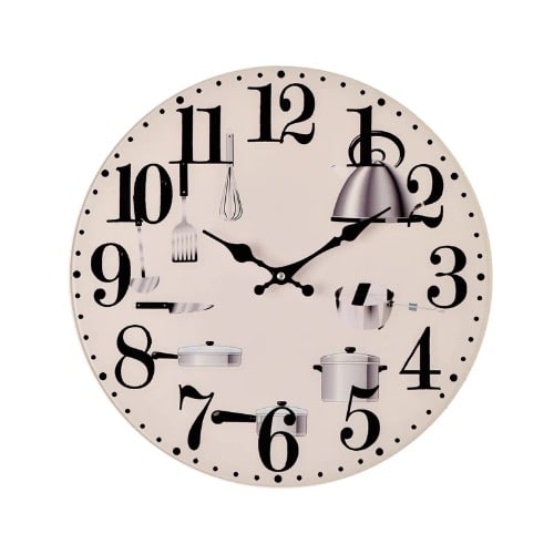 Kitchen Utensils Design Wall Clock - 38cm