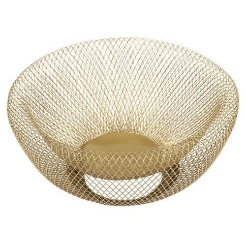 Boho Iron Mesh Bowl Gold
