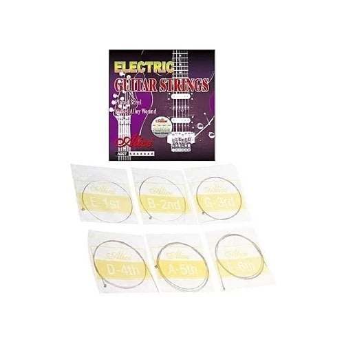 Alice Electric Lead Guitar Strings - Silver-plated