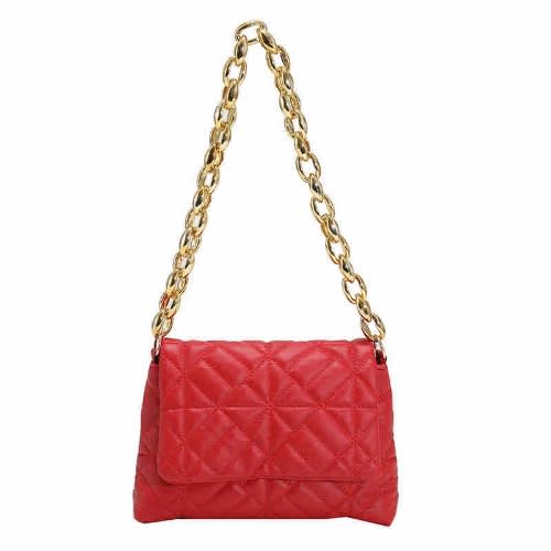 Lattice Design Thick Chain Women Handbag
