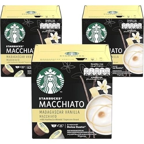 Dolce Gusto Compatible Madagascar Vanilla Macchiato - 16 Capsules