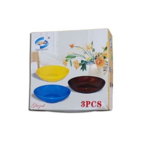 Smp Colorful Ceramic Plate Set-up 3 Pieces