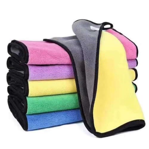 Double Sided Microfiber Multipurpose Cleaning Towel / Kitchen Towel Napkins - 6 Pcs