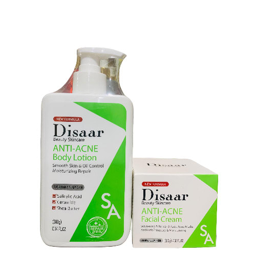 Anti Acne Body Lotion Oil Control - Moisturising Repair - 300g And Facial Cream - 120g