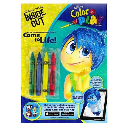 Inside Out Come To Life Colour And Play Activity Book With Crayons