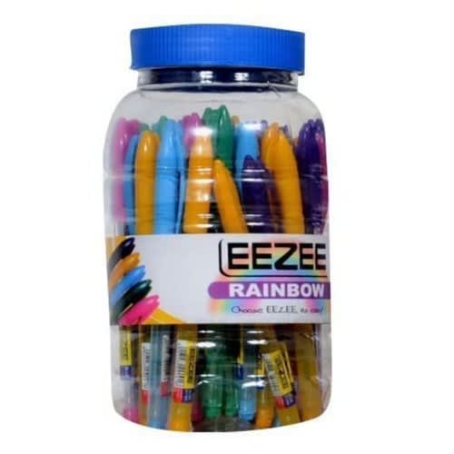 Eezee Rainbow Biro - A Pack Of 50 Pens