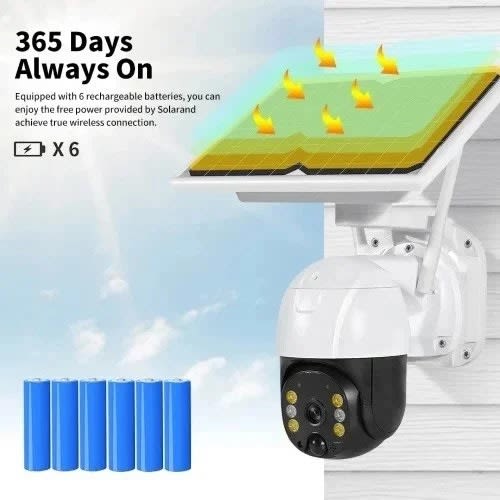 Solar Powered 4g Ptz Security Camera