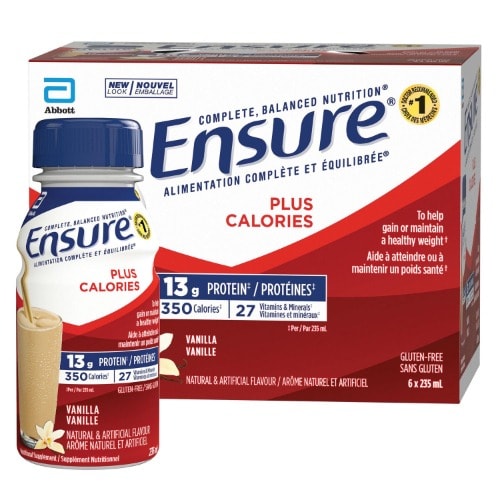 Ensure Plus Nutritional Shake - Vanilla - 235ml x 6 Pack