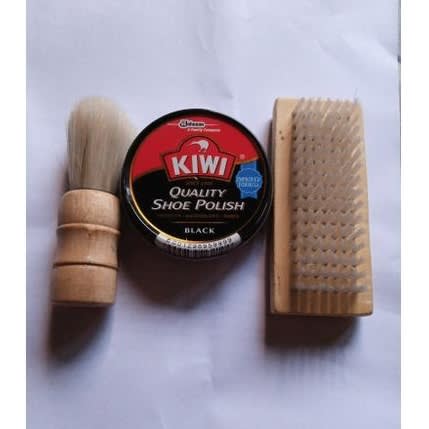 Kiwi Hand Brush & Polish For All Black Leather Footwear