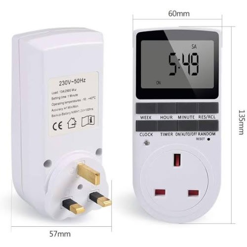 Digital Timer Socket Plug