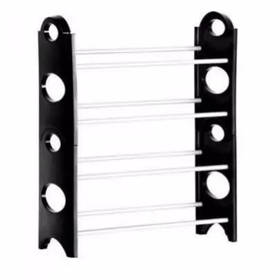 4 Tier Stackable Shoe Rack-12 Pairs