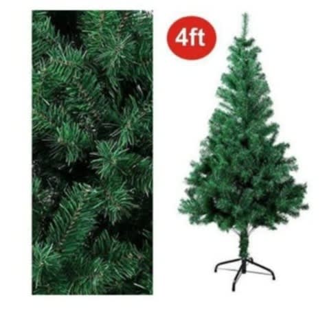 Christmas Tree - 4ft + Decorative Lights And Decorative Balls Plus Xmas Cap
