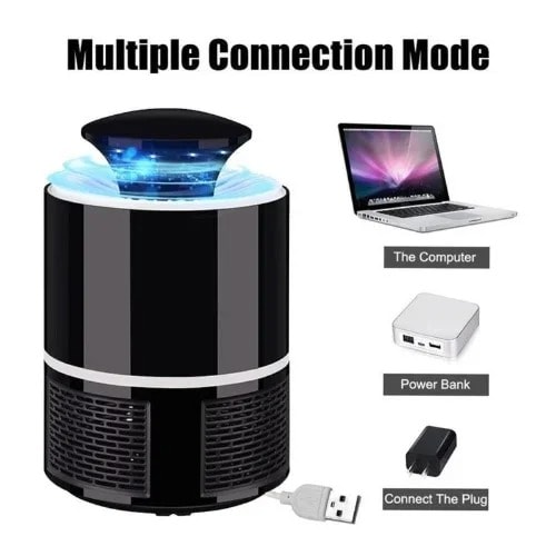 Led Electric Fly Zapper Mosquito Killer Lamp - Black