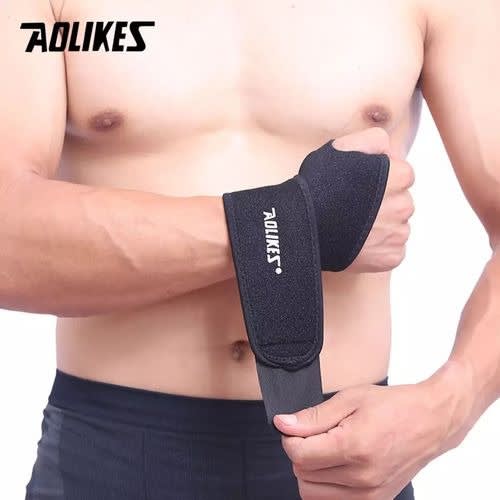 Elastic Sport Bandage Wristband Belt Carpal Tunnel Hand Wrist Guard - Black