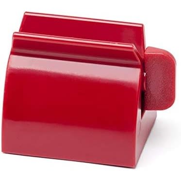 Tube Toothpaste Squeezer And Dispenser - Red