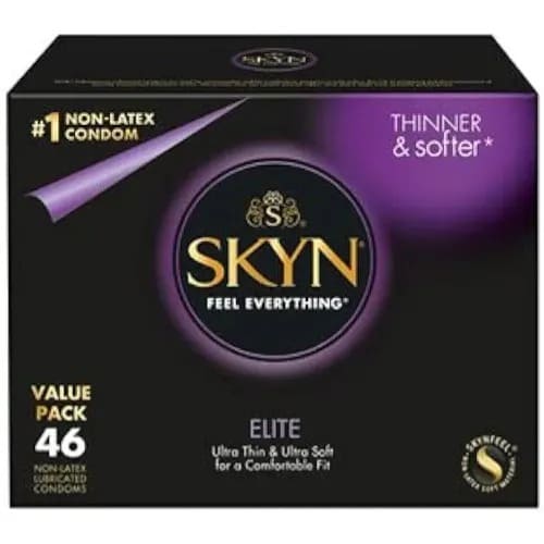 Elite Non-latex Lubricated Condoms - 46 Ct.