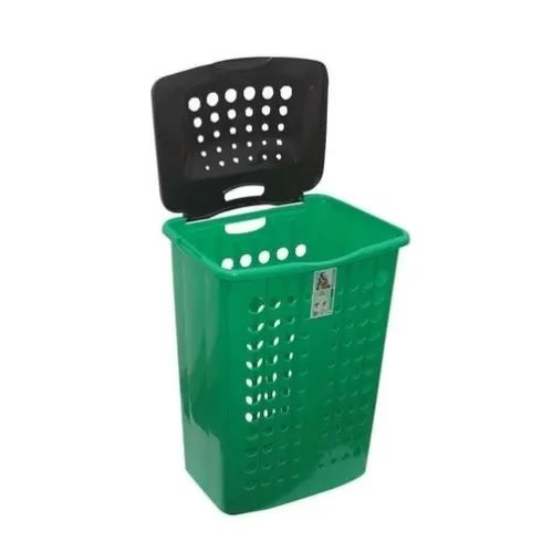 Plastic Landry Basket With Lid - 50L