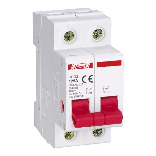 Himel Switch Disconnector Hdg3 - 2p - 63 A|| HDG3263