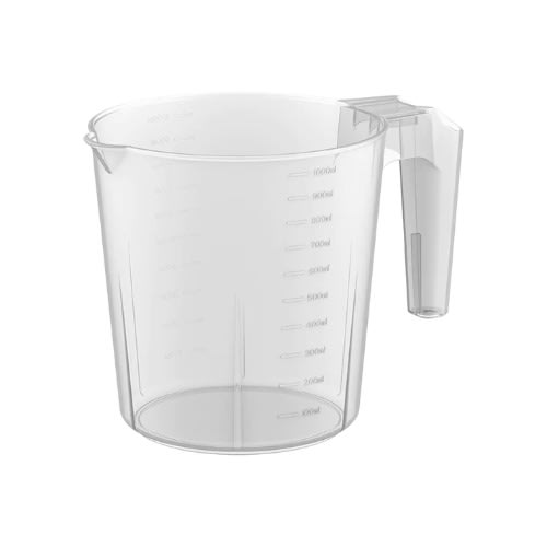 1l Plastic Measuring Plastic Mug White
