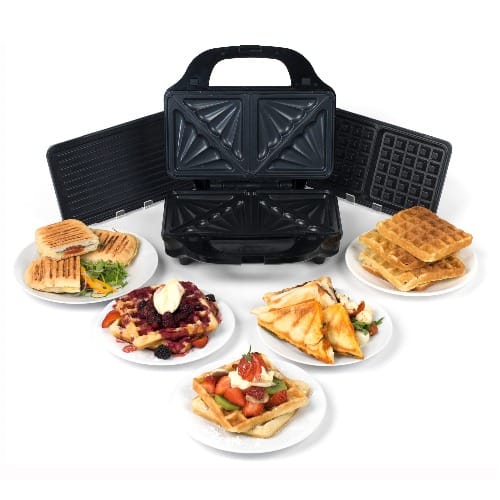 Deep Fill 3-in-1 Toaster - Waffle And Grill Maker - 900W - Ek2143