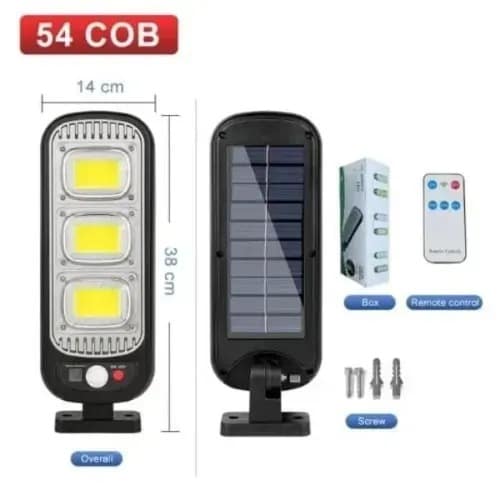 Outdoor Solar Powered Sensor Street Light With Remote Control